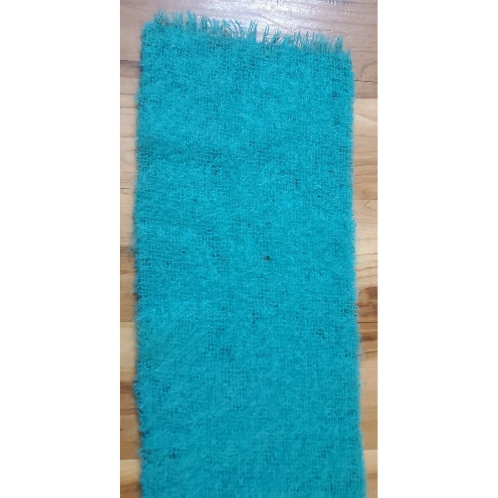 Whitley Willows Neckwear 62% Mohair 38% Wool Scarf Shawl Turquoise Blue - Picture 3 of 9